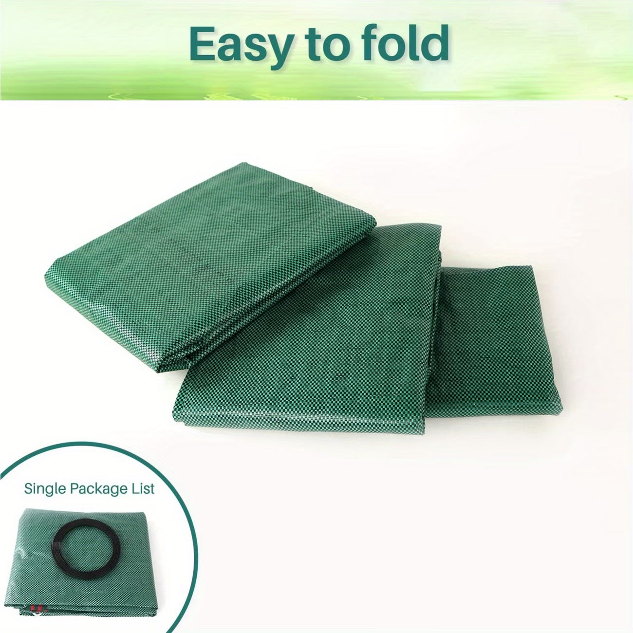 Large Garden Waste Bags with Zipper Leaf Waste Sacks with Handles Foldable and Reusable Green - 300 L