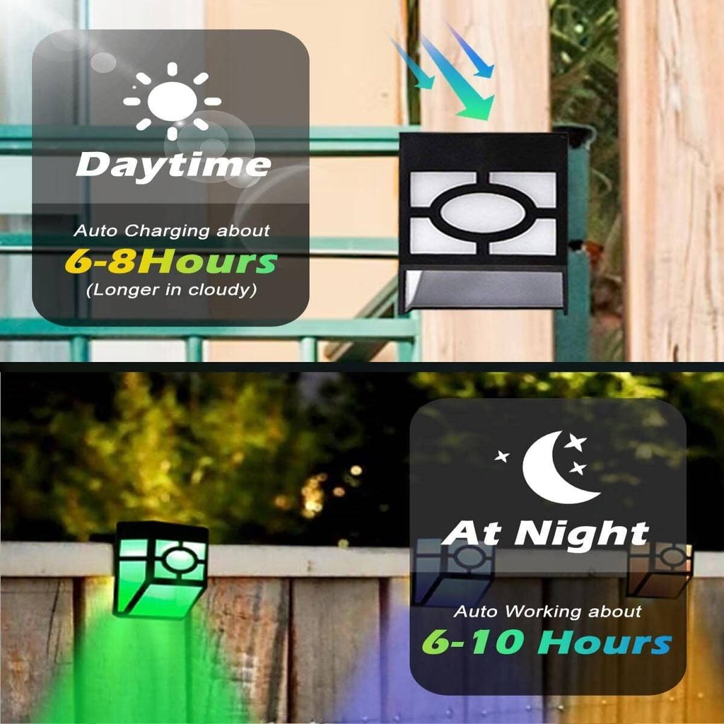 8-Pack Solar Garden Lights – Warm White & 7 Colour Changing Modes